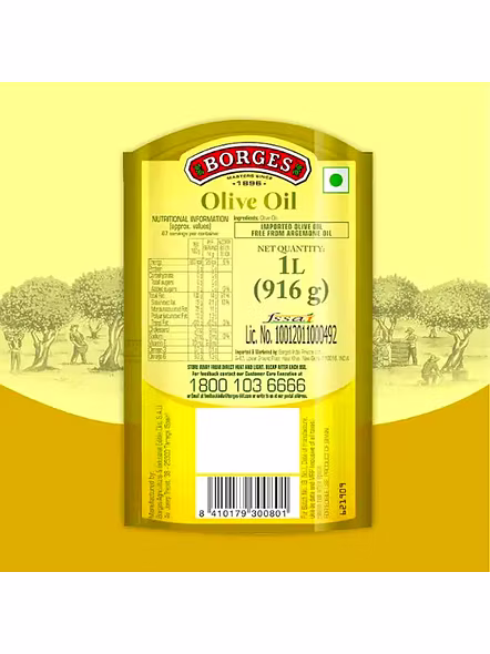Borges Olive Oil Indian Cooking (Extra Light) (1 Lt)-1