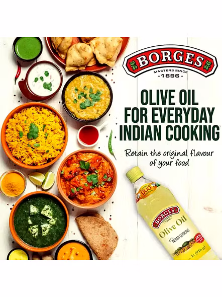 Borges Olive Oil Indian Cooking (Extra Light) (1 Lt)-3