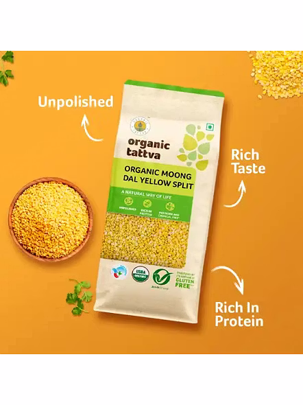 Org Tattva Dal Moong Yellow Split (500 G)-3