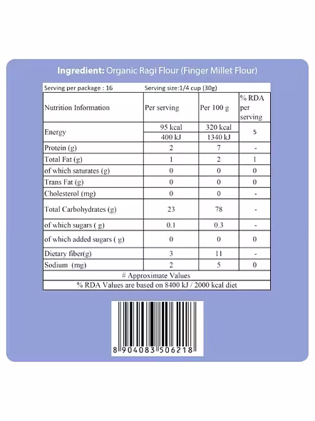 24 Mantra Ragi Flour (500 G)-2