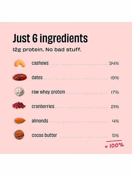 The Whole Truth Protein Bar Cranberry (52 G)-3