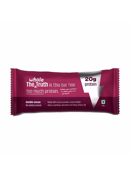 The Whole Truth Protein Bar Double Cocoa 20G Protein (67 G)-2309