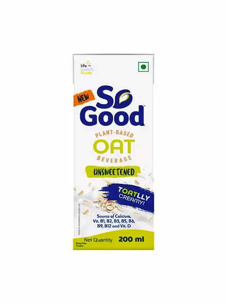 So Good Oat Milk Unsweetened (200 Ml)-2311