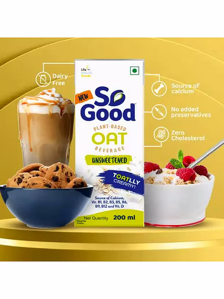 So Good Oat Milk Unsweetened (200 Ml)-1