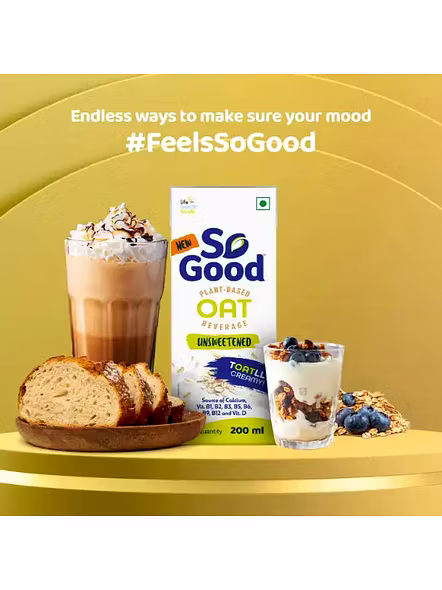 So Good Oat Milk Unsweetened (200 Ml)-3