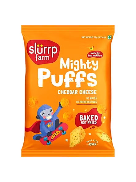 Slurrp Farm Puff Cheddar Cheese (20 G)-2315