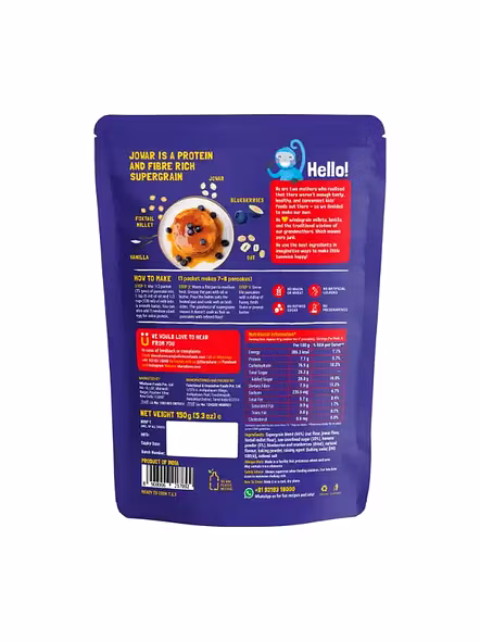 Slurrp Farm Pancake &amp; Waffle Mix Blueberry (150 G)-2317