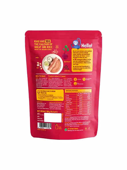 Slurrp Farm Millet Dosa Mix Beetroot (150 G)-2324