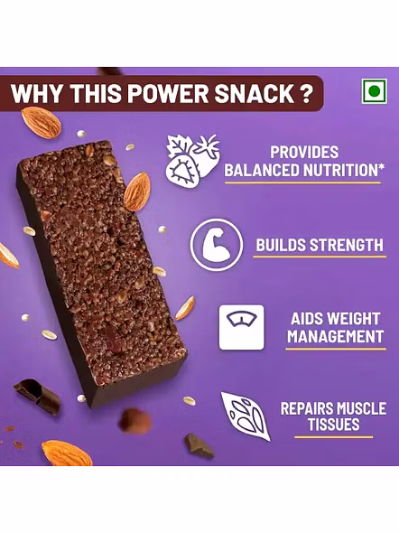 Rite Bite Max Protein Choco Almond Bar 30G Protein (100 G)-1