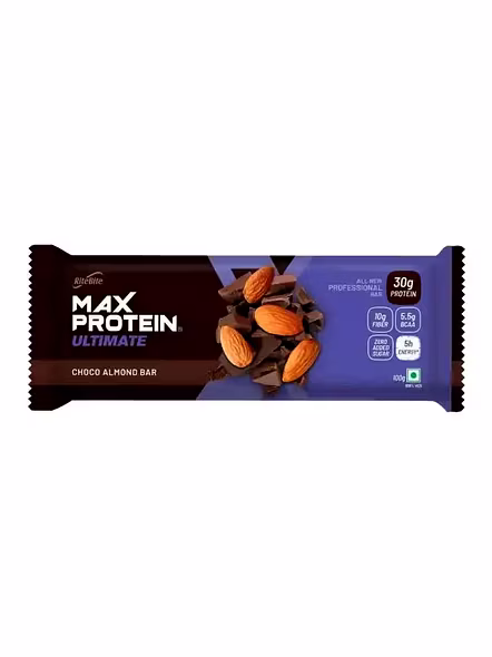 Rite Bite Max Protein Choco Almond Bar 30G Protein (100 G)-3