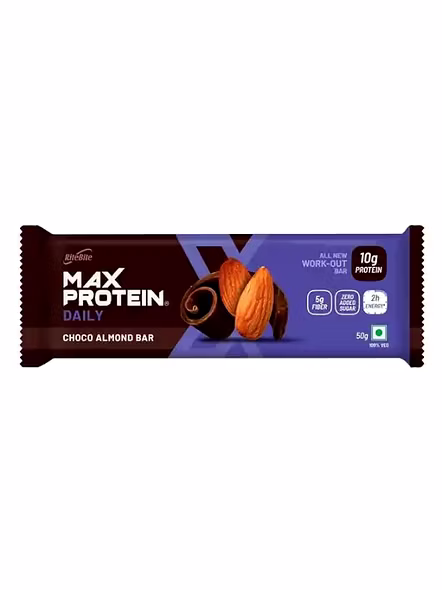 Rite Bite Max Protein Choco Almond Bar 10G Protein (50 G)-2333
