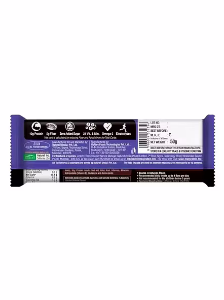 Rite Bite Max Protein Choco Almond Bar 10G Protein (50 G)-1