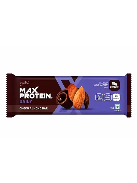 Rite Bite Max Protein Choco Almond Bar 10G Protein (50 G)-2