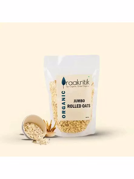Praakritik Organic Rolled Oats (500 G)-2338