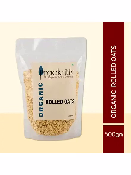 Praakritik Organic Rolled Oats (500 G)-2