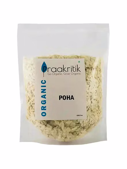 Praakritik Organic Poha (500 G)-2339