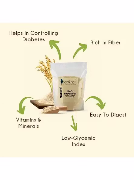 Praakritik Khapli Wheat Atta (1 Kg)-3