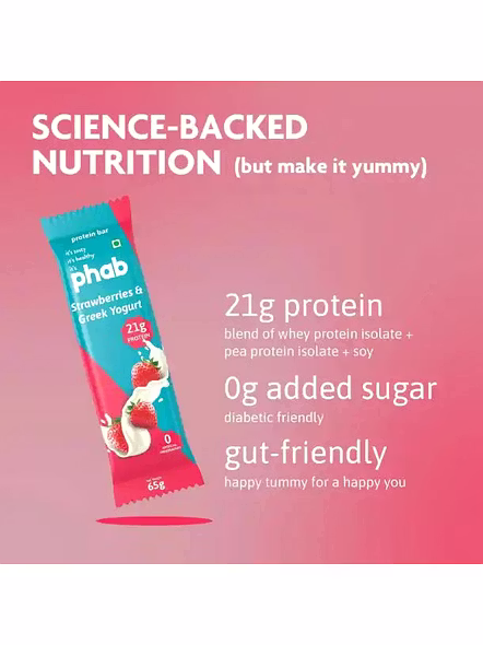 Phab Protein Bar Strawberry Greek Yogurt (35 G)-2