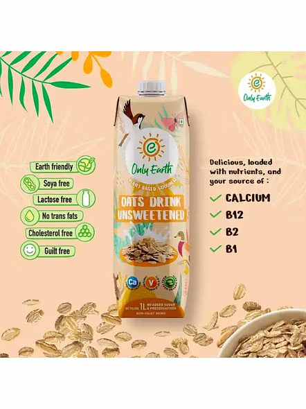 Only Earth Oats Unsweetened (1 Lt)-2345