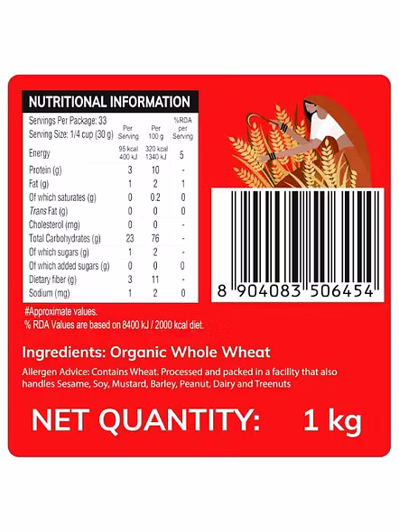 24 Mantra Whole Wheat Flour (1 Kg)-3