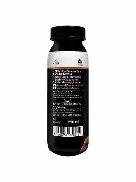 Epigamia Turbo 25G Protien Milkshake Chocolate (250 Ml)-1