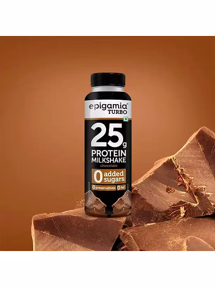 Epigamia Turbo 25G Protien Milkshake Chocolate (250 Ml)-3