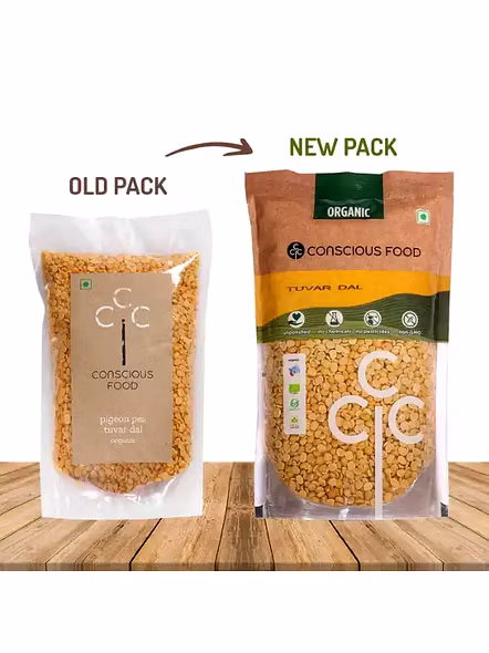 Conscious Food Tuvar Dal (500 G)-1