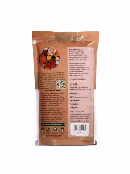 Conscious Food Tuvar Dal (500 G)-3