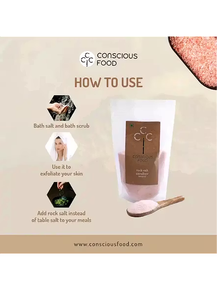 Conscious Food Rock Salt Sindav (1 Kg)-3