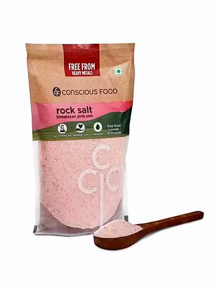 Conscious Food Rock Salt Sindav (500 G)-2