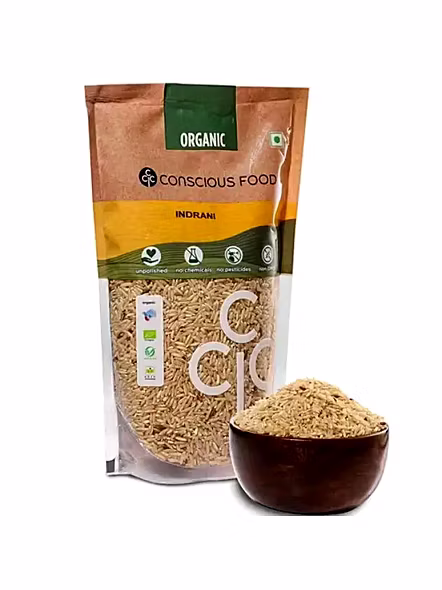 Conscious Food Rice Brown Indrani (500 G)-1