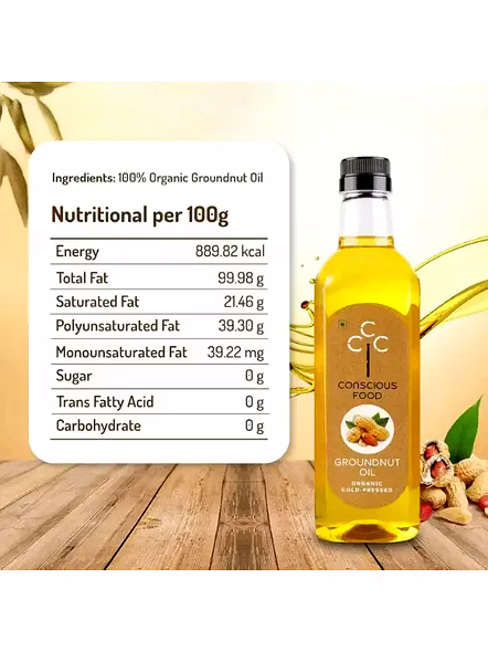 Conscious Food Groundnut Oil (1 Lt)-1