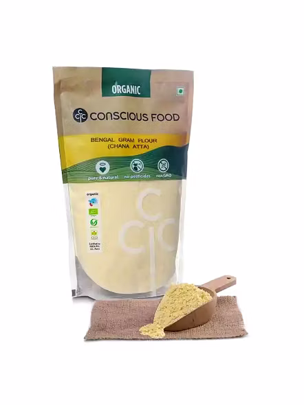 Conscious Food Chana Atta (500 G)-2