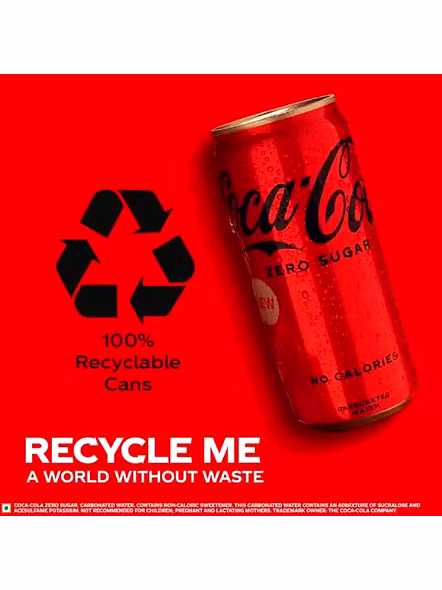 Coca Cola Zero Sugar Tin Indian (300 Ml)-3