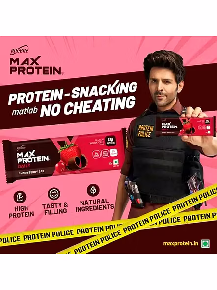 Rite Bite Max Protein Choco Berry Bar 10G Protein (50 G)-2420