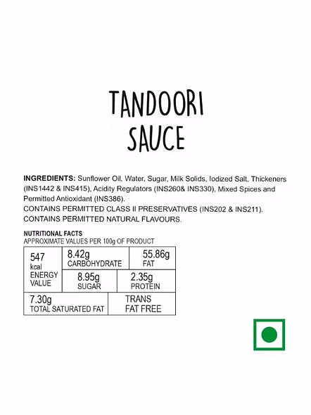 Wingreens Tandoori Sauce (180 G)-1
