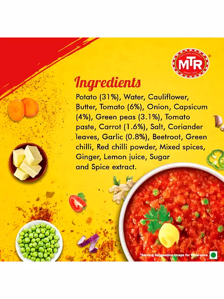 Mtr Rady To Eat Pav Bhaji (300 G)-2