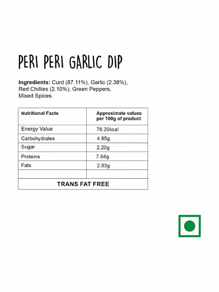 Wingreens Peri Peri Garlic Dip (150 G)-1