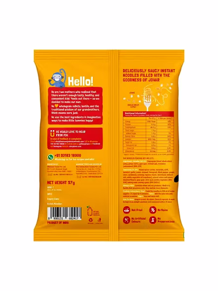 Slurrp Farm Millet Magic Masala Noodles (57 G)-1