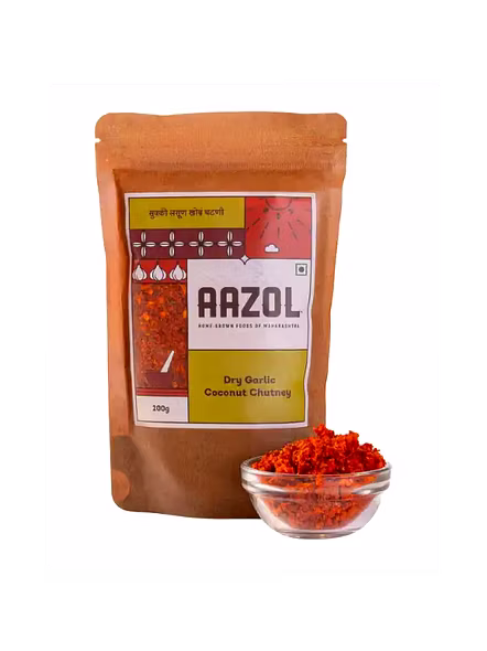 Aazol Dry Garlic Coconut Chutney (200 G)-2480