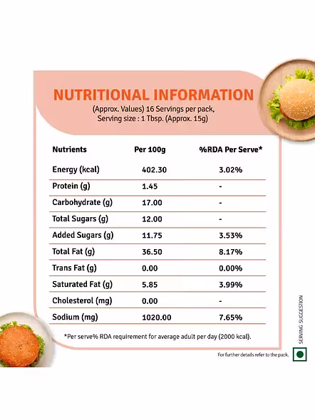 Veeba Burger Mayonnaise (250 G)-3