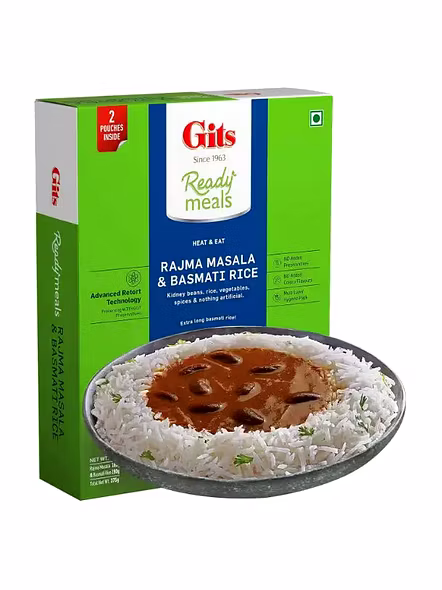 Gits Ready To Eat Basmati Rice Rajma Masala (375 G)-2541