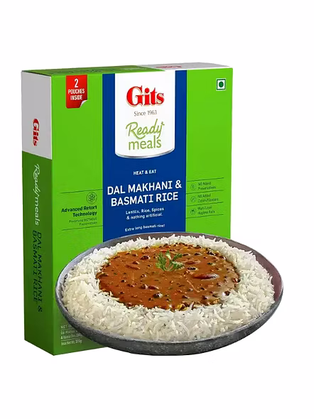 Gits Ready To Eat Basmati Rice Dal Makhani (375 G)-2542