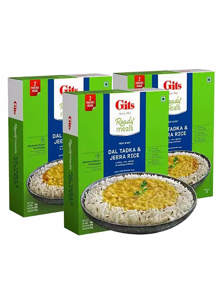 Gits Ready To Eat Jeera Rice Dal Tadka (375 G)-2543