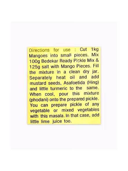 Bedekar Mix Pickle Pouch (100 G)-1