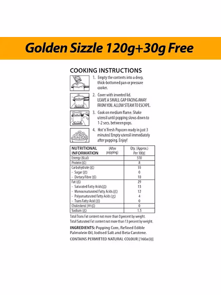 Act Ii Popcorn Golden Sizzle Pouch (150 G)-2