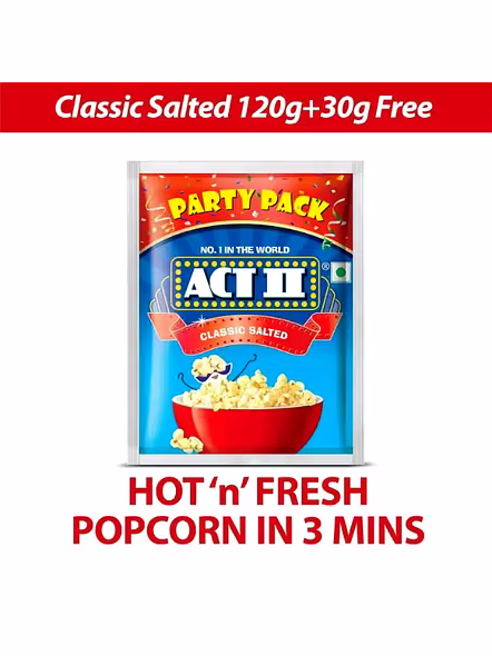 Act Ii Popcorn Classic Salted Pouch (150 G)-1
