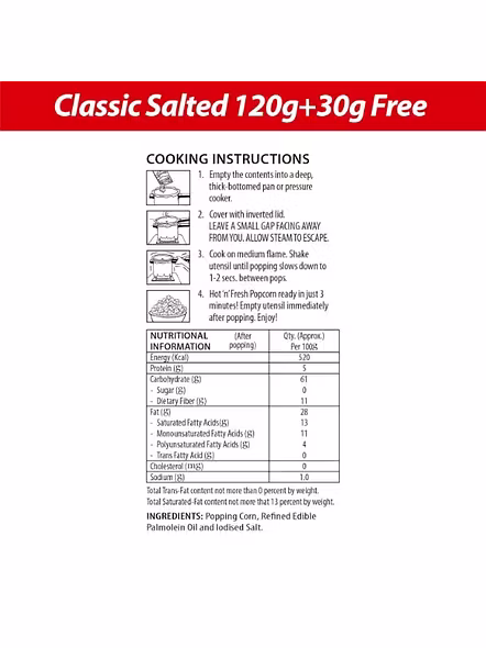 Act Ii Popcorn Classic Salted Pouch (150 G)-2