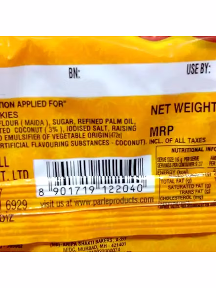 Parle Coconut Biscuits (150 G)-1