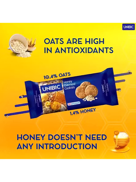 Unibic Oatmeal Honey Cookies (75 G)-1